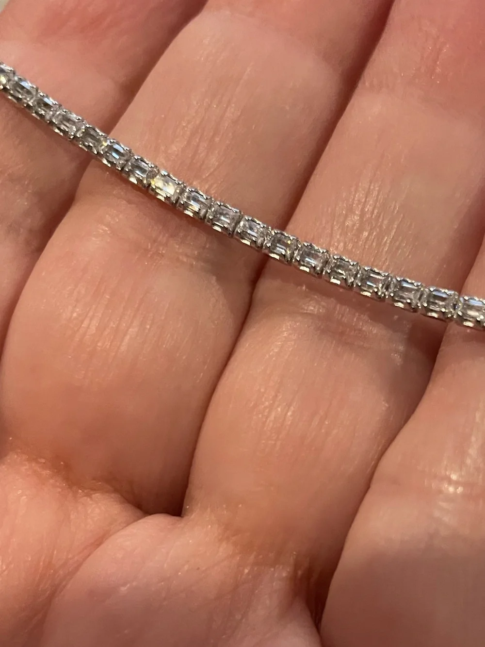 Pretty Crystal Dainty Tennis Bracelets Women Jewelry 7.5 in & 8 in